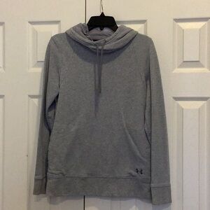 Under Armour peek-a-boo back gray hoodie